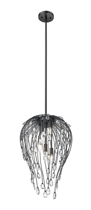 Z-Lite - 1957P15-MB - Five Light Pendant - Gabriella - Matte Black