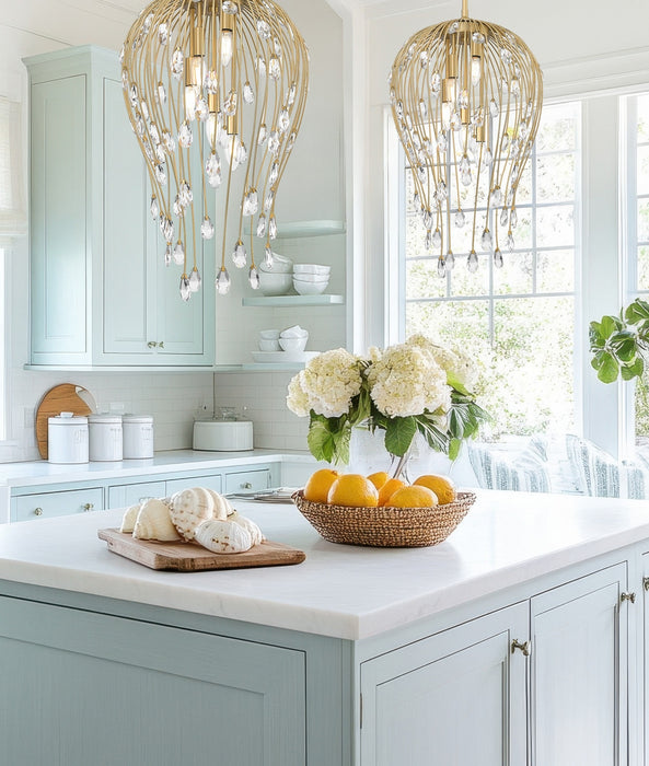 Z-Lite - 1957P15-MGLD - Five Light Pendant - Gabriella - Modern Gold