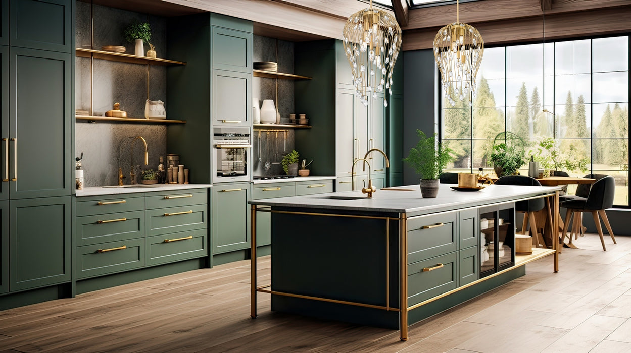 Z-Lite - 1957P15-MGLD - Five Light Pendant - Gabriella - Modern Gold