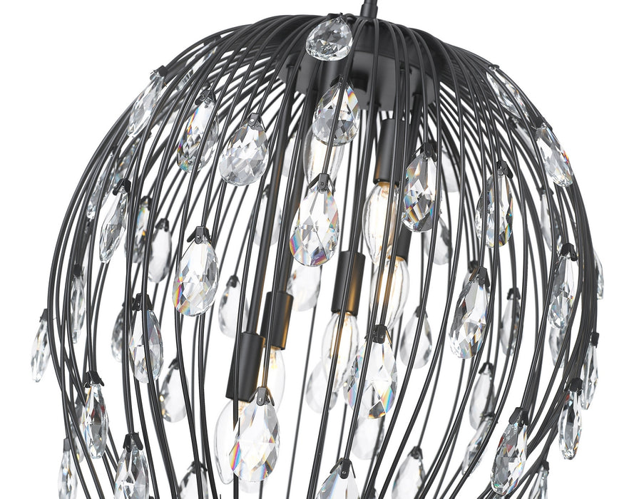 Z-Lite - 1957P18-MB - Six Light Pendant - Gabriella - Matte Black