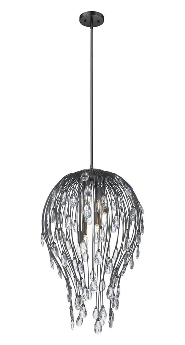 Z-Lite - 1957P18-MB - Six Light Pendant - Gabriella - Matte Black