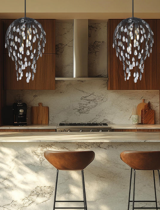 Z-Lite - 1957P18-MB - Six Light Pendant - Gabriella - Matte Black