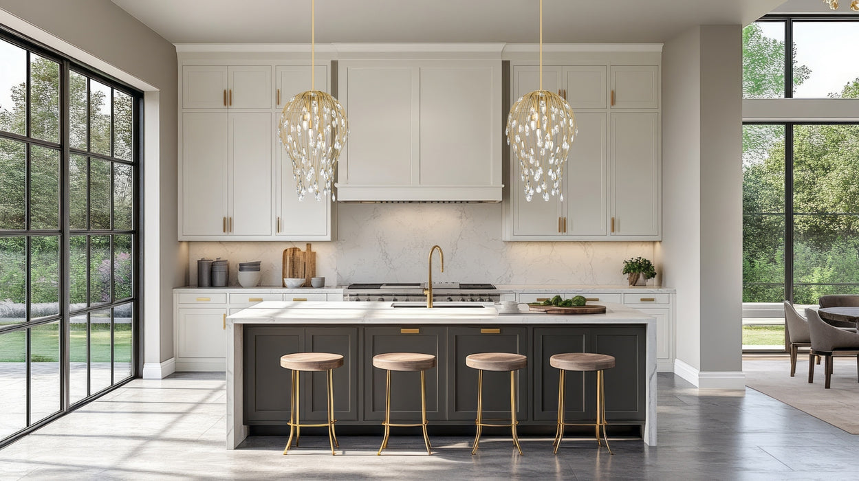 Z-Lite - 1957P18-MGLD - Six Light Pendant - Gabriella - Modern Gold