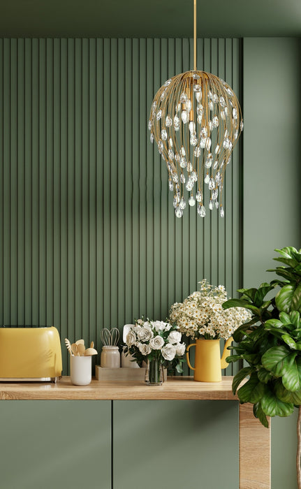 Z-Lite - 1957P18-MGLD - Six Light Pendant - Gabriella - Modern Gold