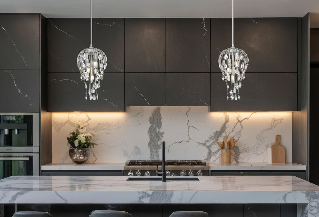 Z-Lite - 1957P9-BN - Three Light Pendant - Gabriella - Brushed Nickel