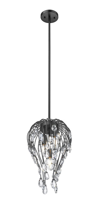 Z-Lite - 1957P9-MB - Three Light Pendant - Gabriella - Matte Black