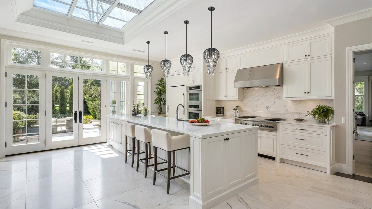 Z-Lite - 1957P9-MB - Three Light Pendant - Gabriella - Matte Black