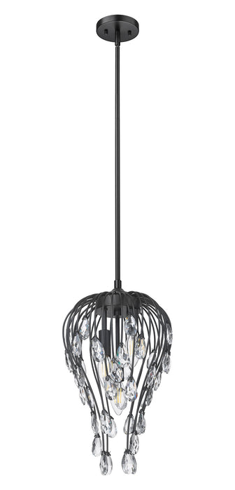 Z-Lite - 1957P9-MB - Three Light Pendant - Gabriella - Matte Black