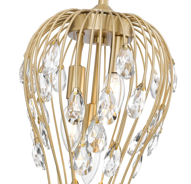 Z-Lite - 1957P9-MGLD - Three Light Pendant - Gabriella - Modern Gold
