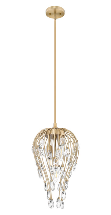 Z-Lite - 1957P9-MGLD - Three Light Pendant - Gabriella - Modern Gold