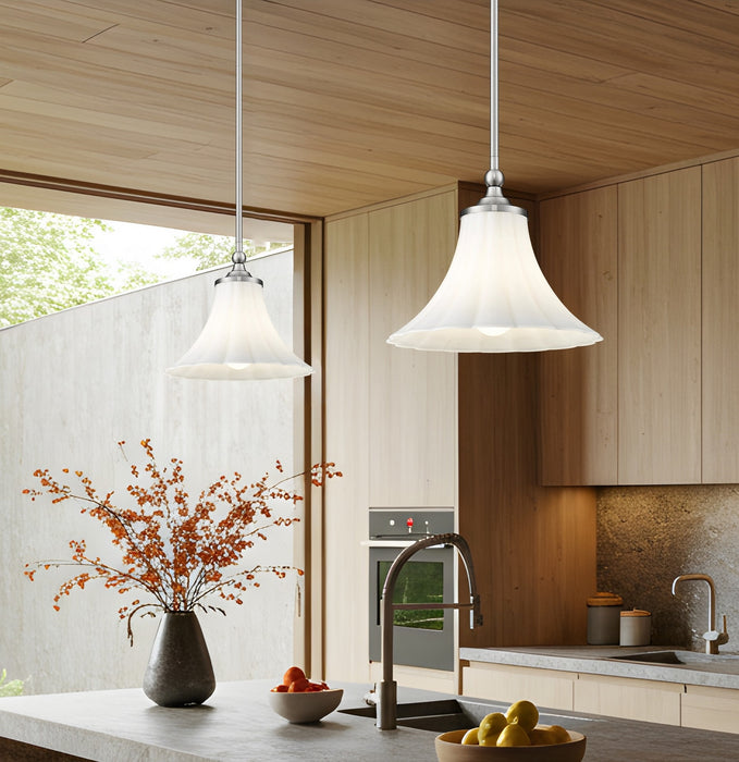 Z-Lite - 1958P12-BN - One Light Pendant - Fleur - Brushed Nickel