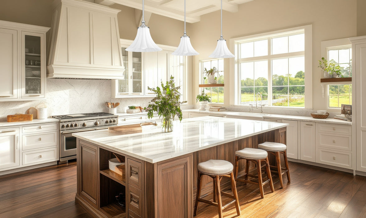 Z-Lite - 1958P12-BN - One Light Pendant - Fleur - Brushed Nickel