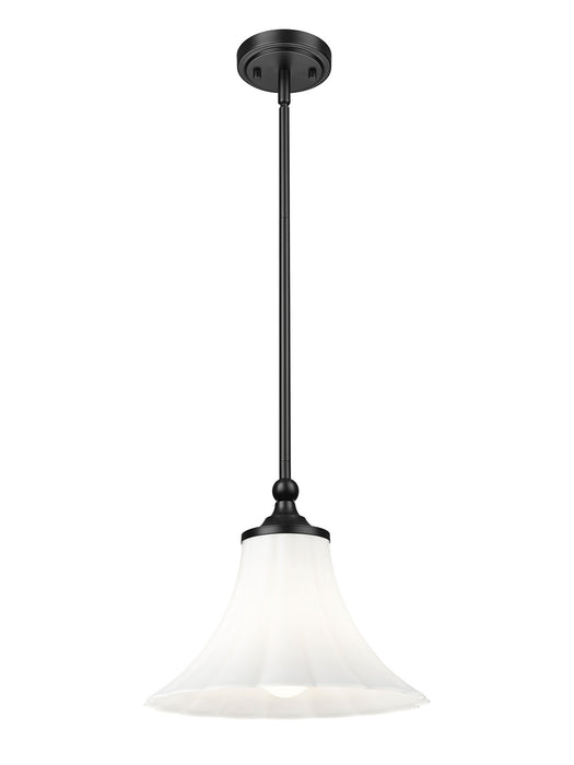 Z-Lite - 1958P12-MB - One Light Pendant - Fleur - Matte Black