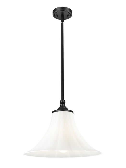 Z-Lite - 1958P16-MB - One Light Pendant - Fleur - Matte Black
