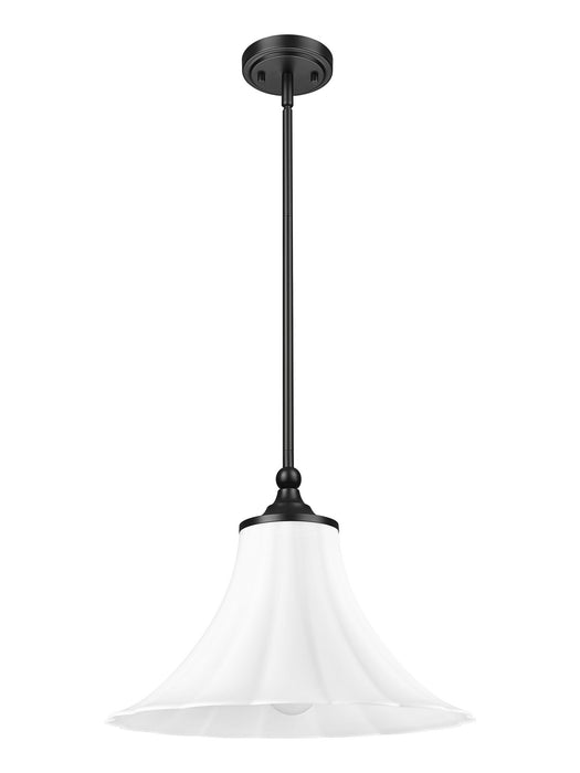Z-Lite - 1958P16-MB - One Light Pendant - Fleur - Matte Black