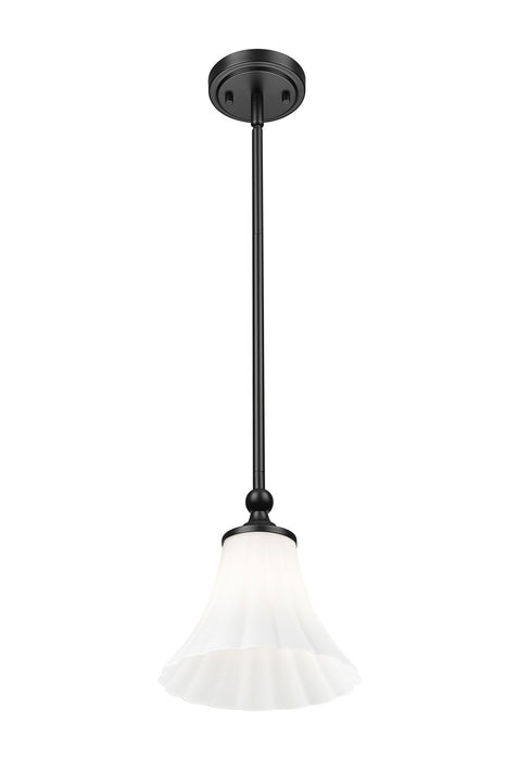 Z-Lite - 1958P8-MB - One Light Pendant - Fleur - Matte Black