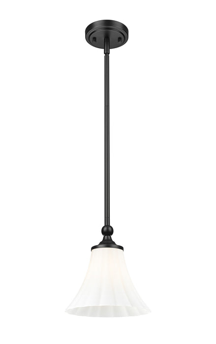 Z-Lite - 1958P8-MB - One Light Pendant - Fleur - Matte Black