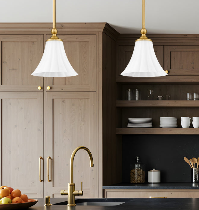 Z-Lite - 1958P8-MGLD - One Light Pendant - Fleur - Modern Gold