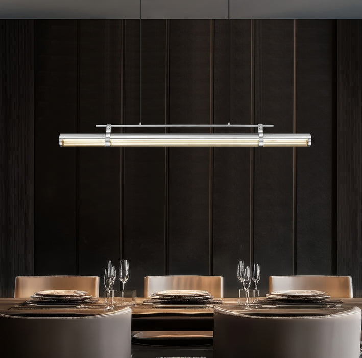 Z-Lite - 1959-54L-BN-LED - LED Linear Chandelier - Benoit - Brushed Nickel