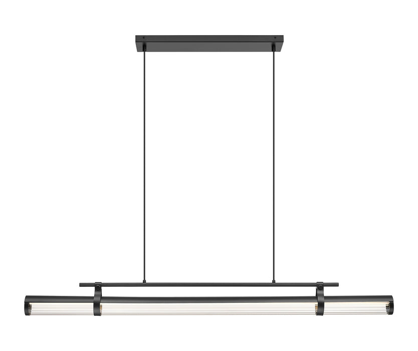 Z-Lite - 1959-54L-MB-LED - LED Linear Chandelier - Benoit - Matte Black