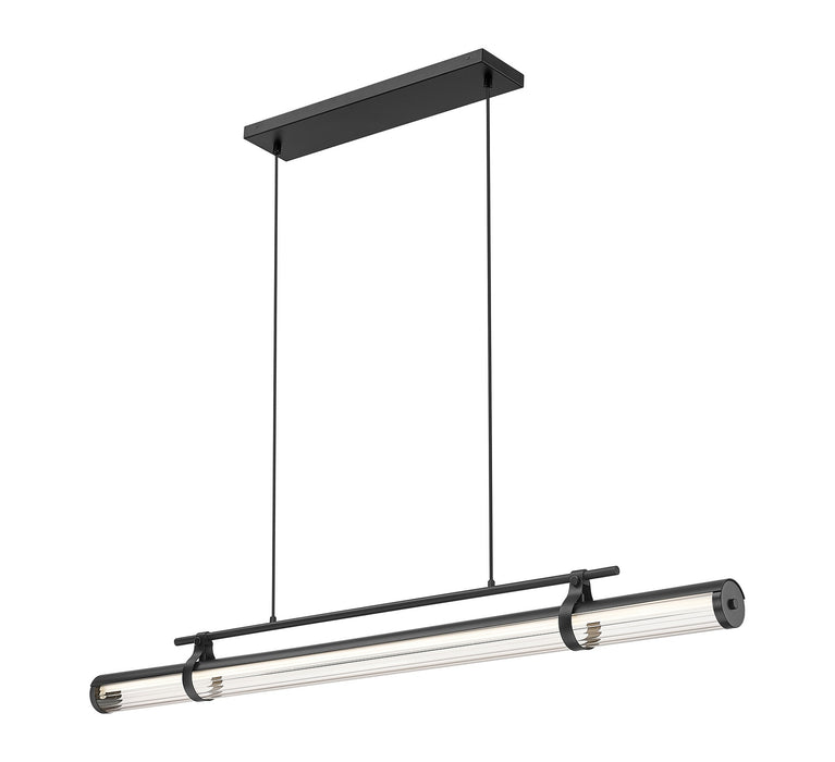Z-Lite - 1959-54L-MB-LED - LED Linear Chandelier - Benoit - Matte Black