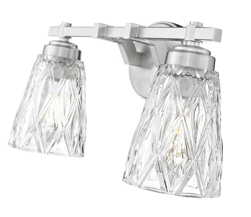 Z-Lite - 1960-2V-BN - Two Light Vanity - Andree - Brushed Nickel