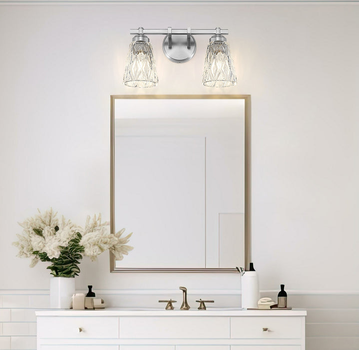 Z-Lite - 1960-2V-BN - Two Light Vanity - Andree - Brushed Nickel