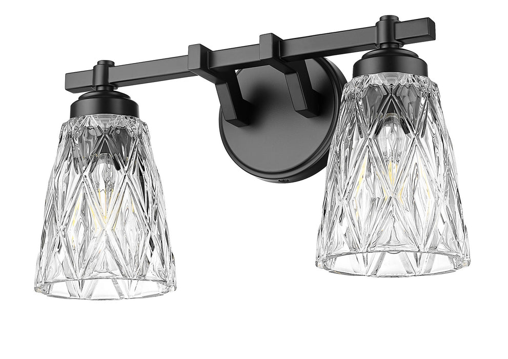 Z-Lite - 1960-2V-MB - Two Light Vanity - Andree - Matte Black