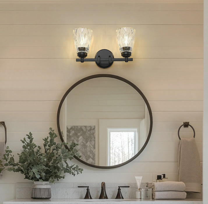 Z-Lite - 1960-2V-MB - Two Light Vanity - Andree - Matte Black