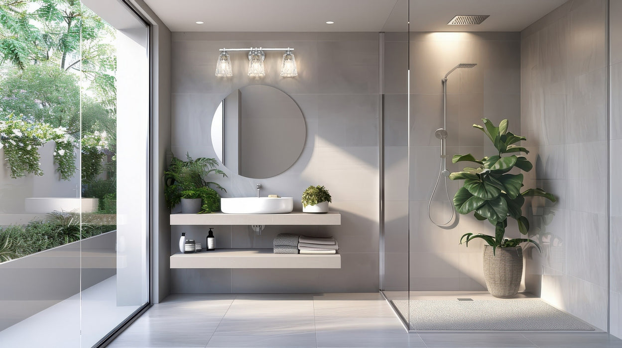 Z-Lite - 1960-3V-BN - Three Light Vanity - Andree - Brushed Nickel