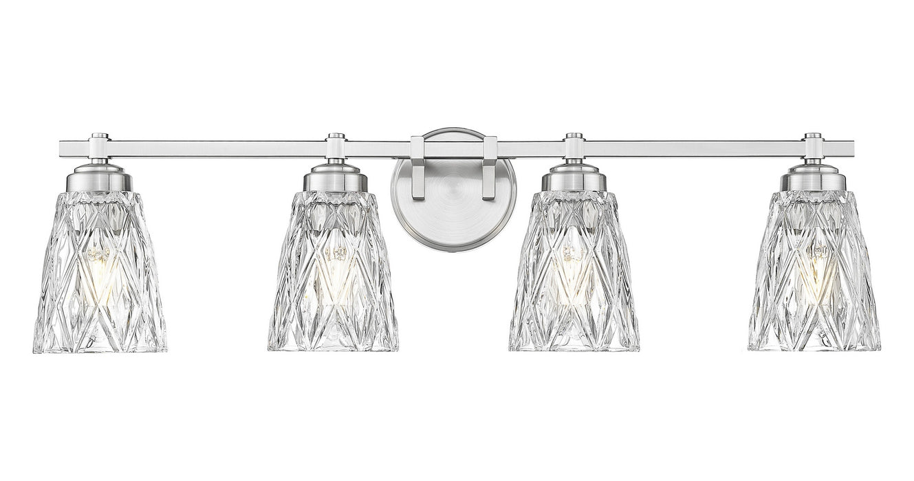 Z-Lite - 1960-4V-BN - Four Light Vanity - Andree - Brushed Nickel