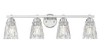 Z-Lite - 1960-4V-BN - Four Light Vanity - Andree - Brushed Nickel