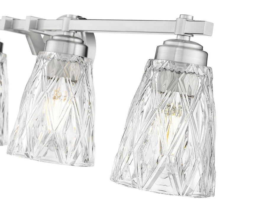 Z-Lite - 1960-4V-BN - Four Light Vanity - Andree - Brushed Nickel