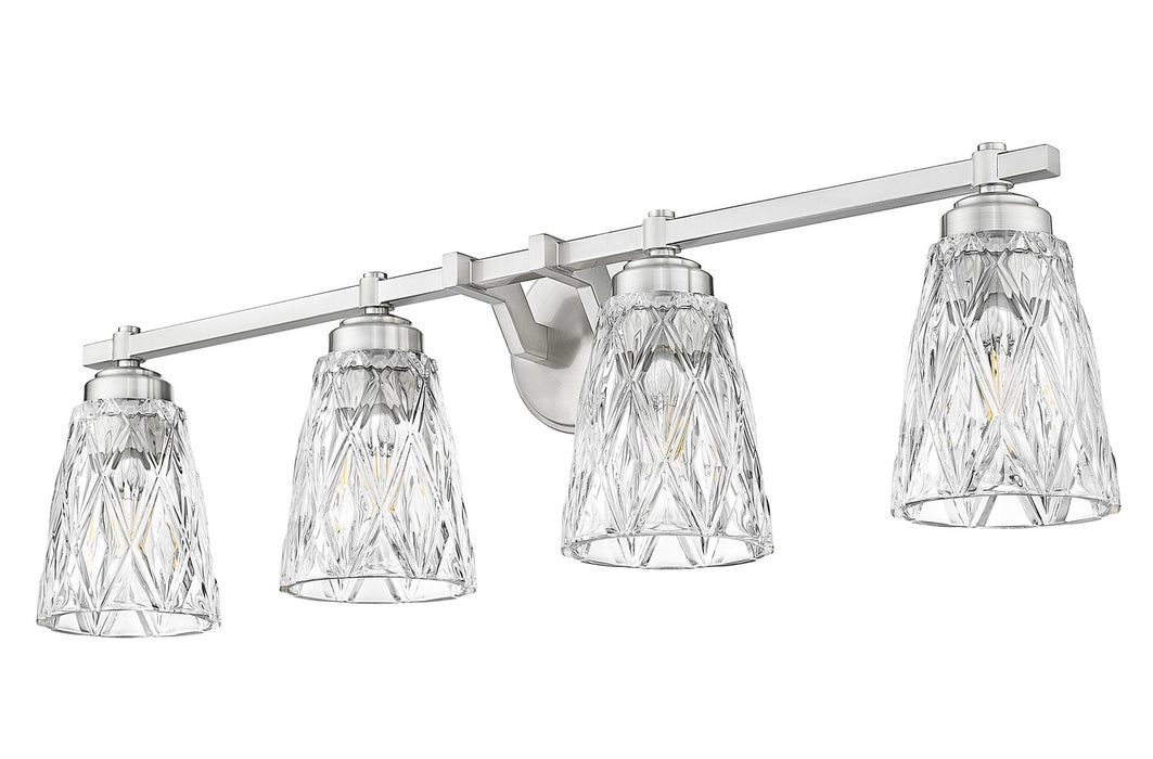 Z-Lite - 1960-4V-BN - Four Light Vanity - Andree - Brushed Nickel