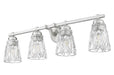 Z-Lite - 1960-4V-BN - Four Light Vanity - Andree - Brushed Nickel