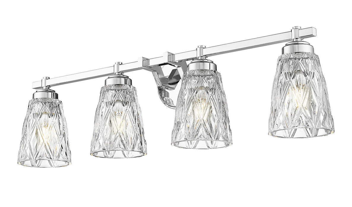 Z-Lite - 1960-4V-CH - Four Light Vanity - Andree - Chrome