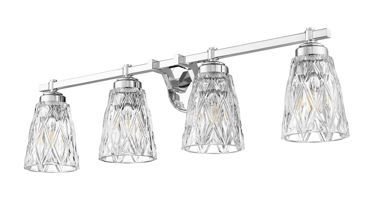 Z-Lite - 1960-4V-CH - Four Light Vanity - Andree - Chrome