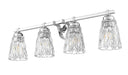 Z-Lite - 1960-4V-CH - Four Light Vanity - Andree - Chrome