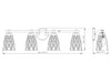 Z-Lite - 1960-4V-CH - Four Light Vanity - Andree - Chrome