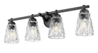 Z-Lite - 1960-4V-MB - Four Light Vanity - Andree - Matte Black