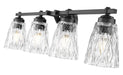 Z-Lite - 1960-4V-MB - Four Light Vanity - Andree - Matte Black
