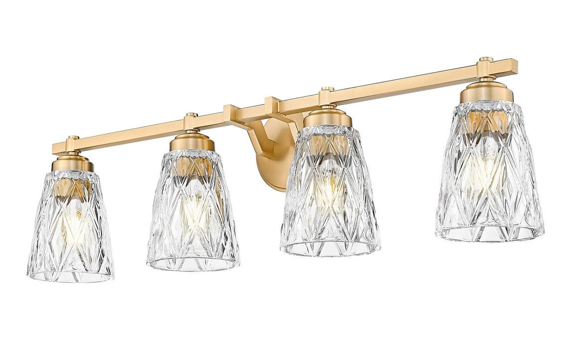 Z-Lite - 1960-4V-MGLD - Four Light Vanity - Andree - Modern Gold