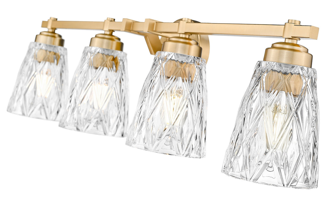 Z-Lite - 1960-4V-MGLD - Four Light Vanity - Andree - Modern Gold