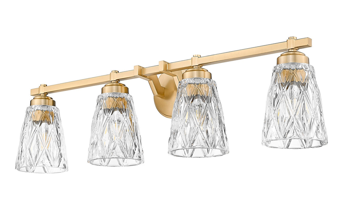 Z-Lite - 1960-4V-MGLD - Four Light Vanity - Andree - Modern Gold