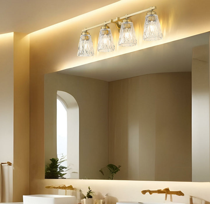Z-Lite - 1960-4V-MGLD - Four Light Vanity - Andree - Modern Gold