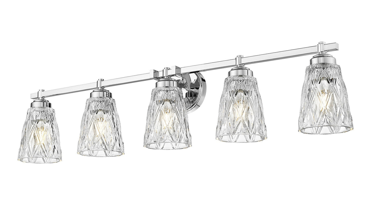 Z-Lite - 1960-5V-CH - Five Light Vanity - Andree - Chrome