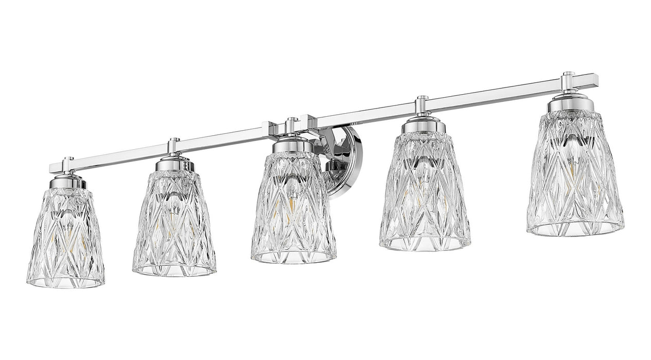 Z-Lite - 1960-5V-CH - Five Light Vanity - Andree - Chrome