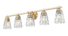 Z-Lite - 1960-5V-MGLD - Five Light Vanity - Andree - Modern Gold