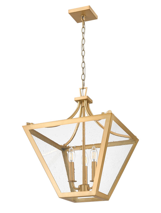 Z-Lite - 1961-3C-RB - Three Light Chandelier - Montalcino - Rubbed Brass