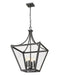 Z-Lite - 1961-4C-IO - Four Light Chandelier - Montalcino - Iron Ore